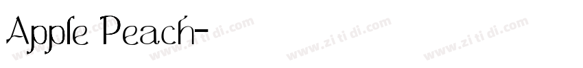 Apple Peach字体转换 Apple Peach字体转换